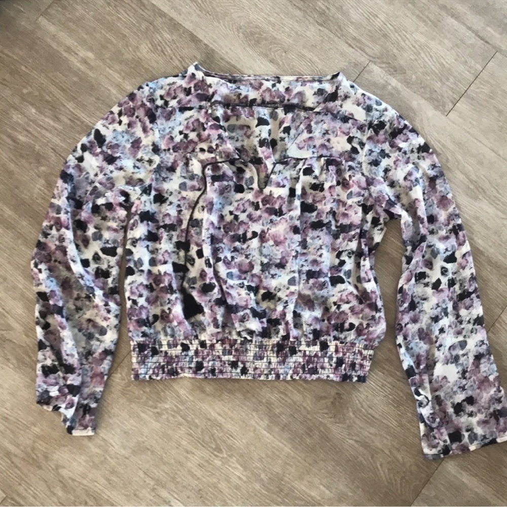 Chiffon peasant top
